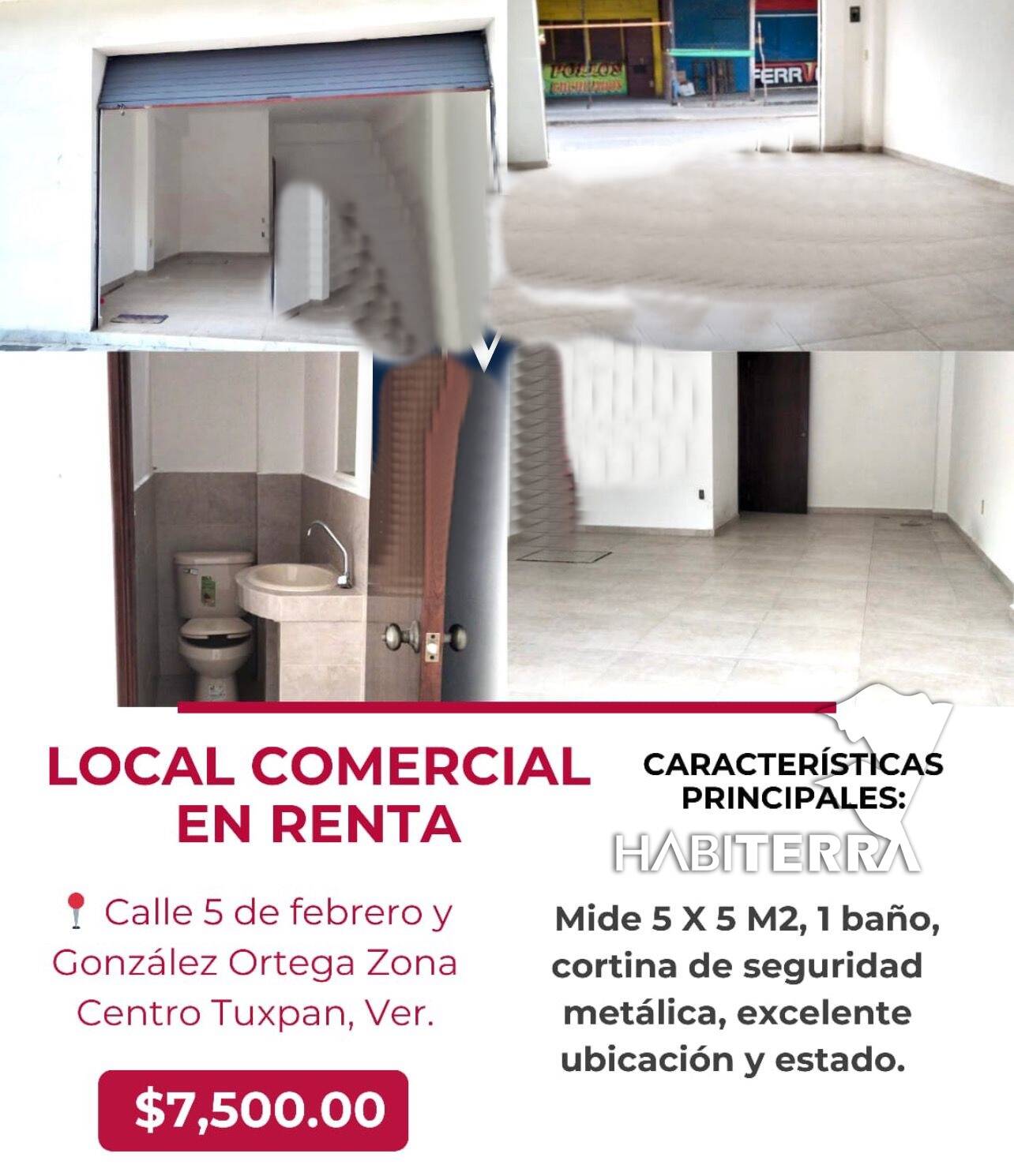 #LR-3429 - Local comercial para Renta en Túxpam - VZ